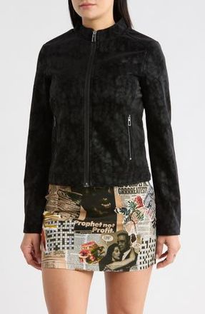 Desigual Faux Leather Biker Jacket in Black at Nordstrom Rack, Size X-Large