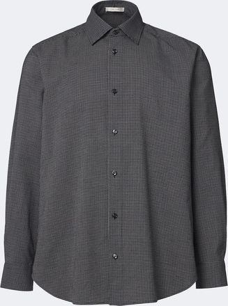The Row Victor checked virgin wool shirt