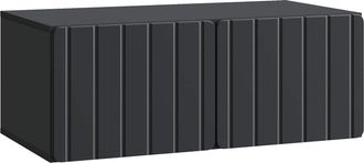 vidaXL Mueble De Tv De Pared 78,5 X 41 X 30 Cm Negro Vidaxl