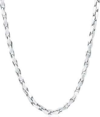 Pompeii3 Mens Designer Box 14k Gold (71gram) or Platinum (133gram) 5mm Link Chain Necklace 24