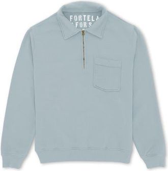 Fortela Cotton Zip-Up Sweatshirt in Dark Grey at Nordstrom, Size Xx-Large Eu