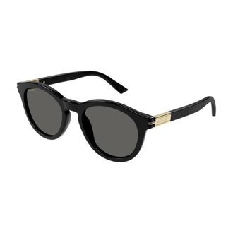 Gucci Web Heren Zonnebril Gg 1501S 001 - unisex - Zonnebrillen - Zwart - 52 MM - Accessoires