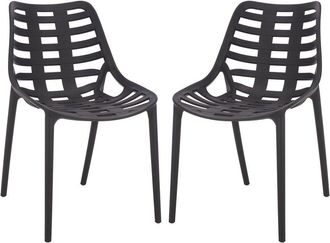 Safavieh Outdoor Set Of 2 Fufa Dining Chairs