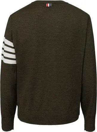 Thom Browne Mens Green Wool Sweatshirt Clothing