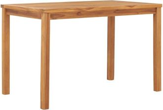 vidaXL Mesa De Comedor Para Jard&iacute;n Madera Maciza De Teca 120x70x77 Cm Vidaxl