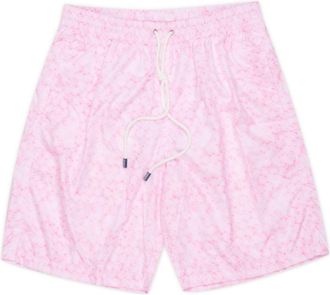 Fedeli Mens Positano Airstop Swim Trunks In Pink