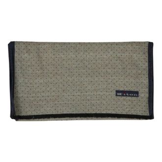 Kiton Double-face sjaal - Heren - Accessoires - Beige - Maat: ONE Size