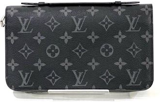 Louis Vuitton Black Monogram Eclipse Monogram Eclipse Long Wallet (Bi-Fold) (Pre-Owned)