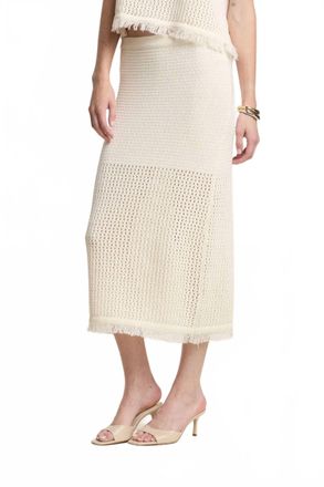 Velvet Womens Blythe Midi Skirt In Milk