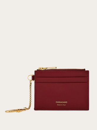 Ferragamo Women Card holder with key holder Red