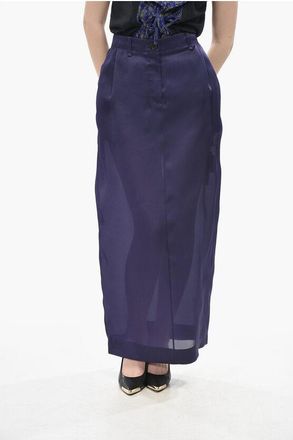 Khaite Silk Organza Pencil Skirt LUCIAN size 40