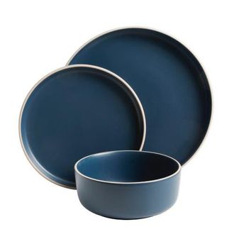 Gibson Home Zuma 18 Piece Dinnerware Set in Cobalt at Nordstrom