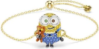 Swarovski Minions Bob Crystal Chain Bracelet in Gold/multi at Nordstrom