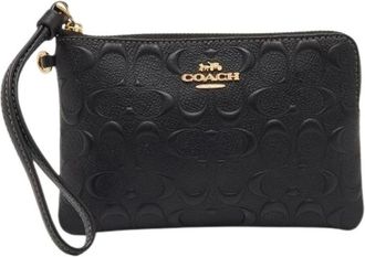 Coach Pre-owned Clutches, female, Black, Size: ONE SIZE Pre-owned Leather Clutch