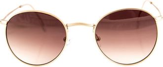 AQS Roe 50mm Polarized Gradient Round Sunglasses in Brown at Nordstrom Rack