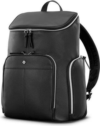 Samsonite Mobile Solution 2 Leather Deluxe Backpack in Black at Nordstrom
