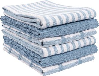 KAF Home Kaf Home Premium Flat & Terry Kitchen Towel Set Of 6