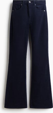 H&M Ausgestellte Cordhose - Blue