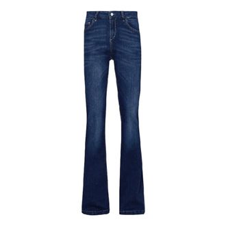 Liu Jo Bootcut Jeans, female, Blue, W26, Flare Denim Jeans with Elastic Waist