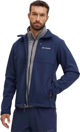 Columbia Ascender Softshell Jas - Heren - Regenjassen - Blauw - M - Polyester - Fitness