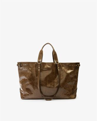 Isabel Marant Womens Winna Tote Bag In Moss Green