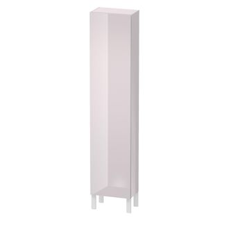 Duravit Duravit L-cube Armario Alto, Anchura 400mm, Profundidad 243mm 1 Puerta, Bisagra Derecha, Color: Laca Blanca Lila Alto Brillo - Lc1170r2727