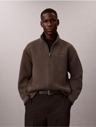 Calvin Klein Mens Cooling Spacer Zip Jacket - Grey - XL
