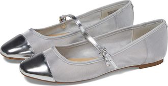 Michael Kors Mae Flex Ballet Womens Flat Shoes Silver : 7 M, Leather