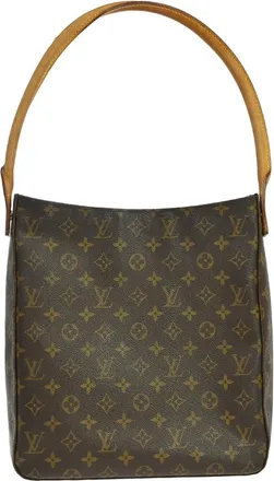 Louis Vuitton Monogram Looping Monogram Canvas Brown Canvas Handbag (Pre-Owned)