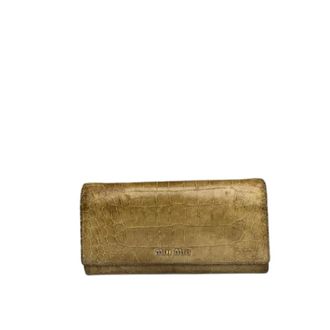 Miu Miu Pre-owned Portafoglio Vintage - - Pre-owned - Donna - Marrone - ONE SIZE