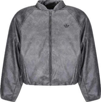 adidas SST Cropped Jacket - Dames - Sport - Grijs - Maat: XS Poliester
