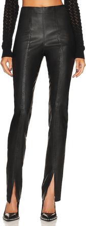 Rta Kaimi Braided Leather Pant In Black