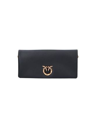 Pinko Black Click Soft Leather Bag