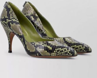 Miu Miu pumps ayers python print snakeskin pattern
