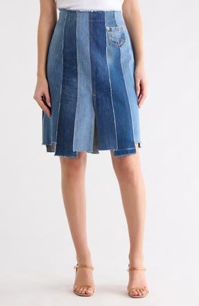 Re/Done Levis Striped Denim Skirt in Indigo at Nordstrom Rack, Size 26