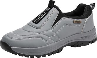 Generic Mens Walking Sneakers Mens Running Shoes Casual Slip on Tennis Sneakers Lightweight Workout Sports Soft Sole Shoes, C5-grey, 6 UK