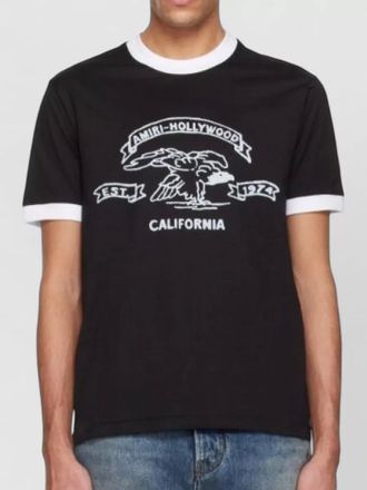 Amiri eagle graphic crew neck contrast t-shirt shirt