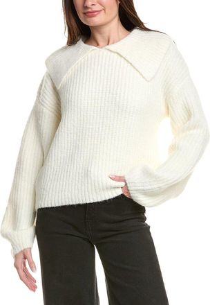 English Factory Collared Rib Chunky Sweater