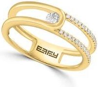 Effy Diamond Interlocking Stacking Ring in Gold at Nordstrom Rack, Size 7