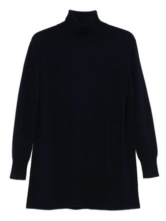 Alpha Studio high-neck wool-cashmere sweater - women - Wool/Cashmere - 42 - Blue