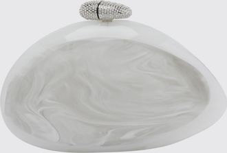 Benedetta Bruzziches Clutch Ariel in metacrilato con ricamo di strass