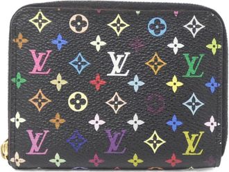 Louis Vuitton Black Grenade Coated Canvas Coin Purse/Coin Case (Pre-Owned)