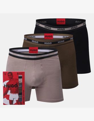 HUGO BOSS Mens 3 Pack of Boxer Briefs - Multi - Size: 37/36/32