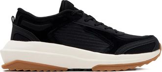 Athletic Propulsion Labs Jogger suède sneakers met vlakken - Zwart