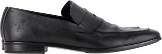 Prada Pre-owned Mens Penny Loafers in Black Saffiano Leather Calf Leather - Size UK 12