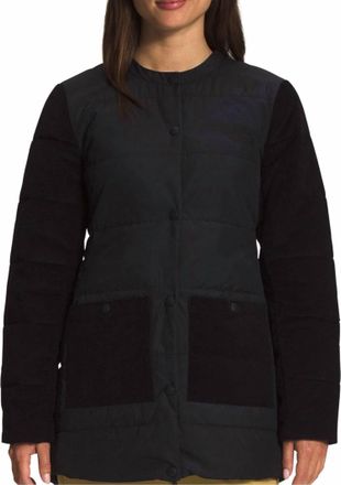 The North Face Womens Harway Collarless Midi Jacket In Black