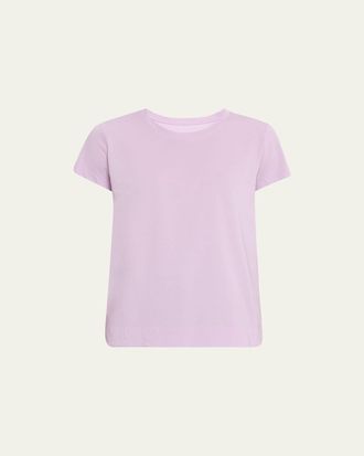 Lafayette 148 New York Modern Short-Sleeve Cotton Jersey Tee