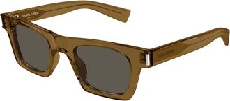 Saint Laurent SL 719 005 Mens Sunglasses Brown Size 47 - Free RX Lenses - Free RX Lenses