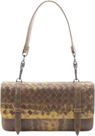 Bottega Veneta Pre-owned Duo Crocodile Handbag - - Pre-owned - Donna - Marrone - ONE SIZE