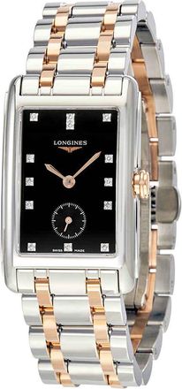 Longines DolceVita Black Dial Diamond Ladies Watch L5.512.5.57.7